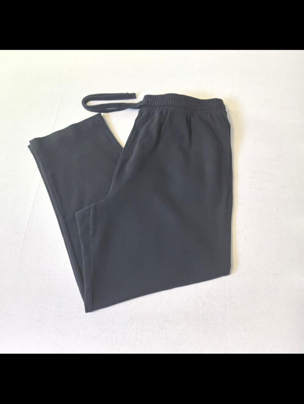 Lilla P Lounge Pants Sweatpants Drawstring Waistband Pockets Black Women's XL
